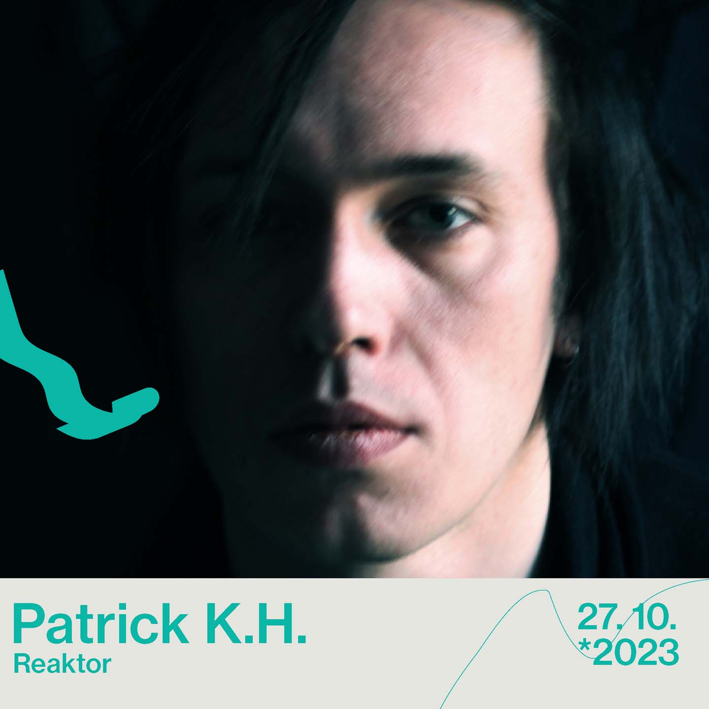 Patrick K.H. performing at PLAYGROUND - 27.10.2023 at Reaktor. Presented by DE/SEMBLE - Festival for Jazz and Adventurous Music in Vienna